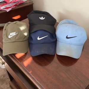 Hat Bundle 3 Nike 1 Adidas Adjustable